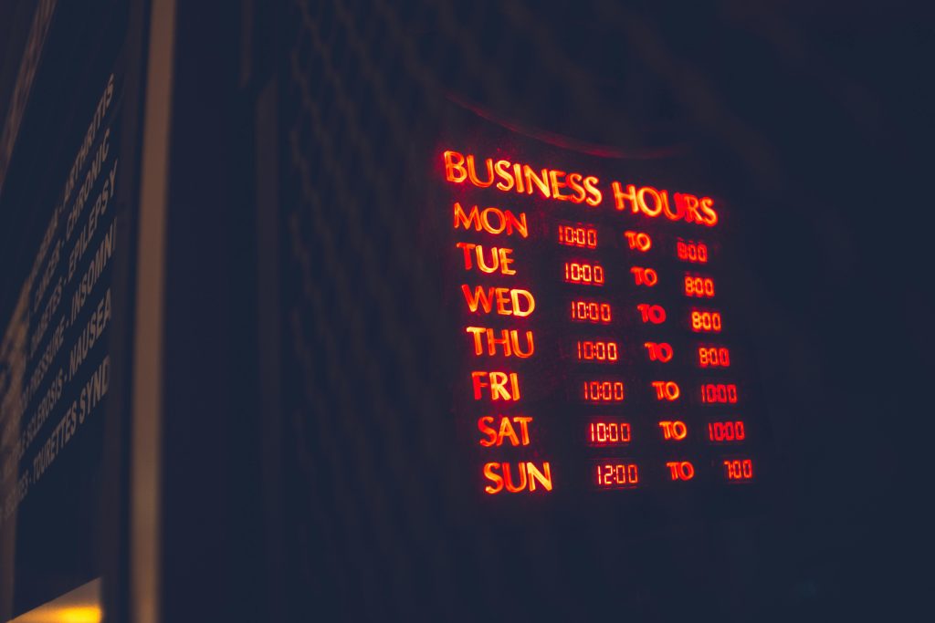 Business hours